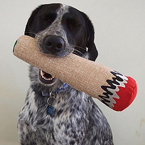 Hemp "Joint" Cigarette Dog Toy