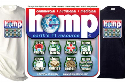 hempStar - Earth's #1 Resource Tee - Free Shipping