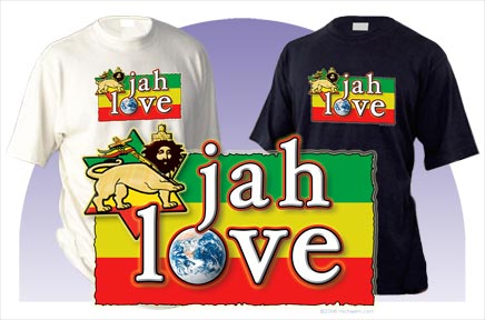 hempStar - Jah Love Tee - Free Shipping