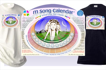 hempStar - M Song Calendar Tee - Free Shipping