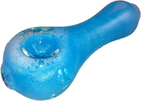 Big Blue Liquid Filled Glass Pipe