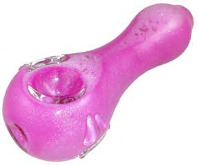 Hot Pink Liquid filled glass pipe