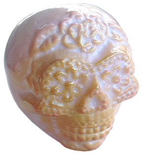 White Liquid filled glass pipe