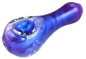 Purple Haze Liquid filled glass pipe