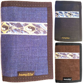 Hemp Wallet  "Yin Trim" - Free Shipping!