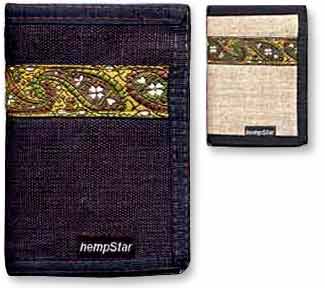 Hemp Wallet "Paisley" - Free Shipping!