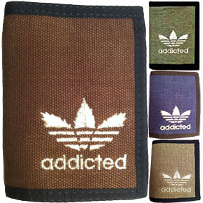 Hemp Wallet  "Addicted" - Free Shipping!