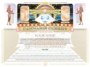 Cannabis Clergy Certificate