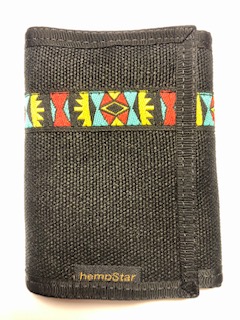 Hemp Wallet "Dogon Mask" - Free Shipping!