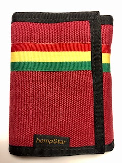 Hemp Wallet "Rasta" - Free Shipping!