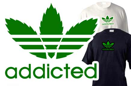 hempStar - Addicted Tee - Free Shipping