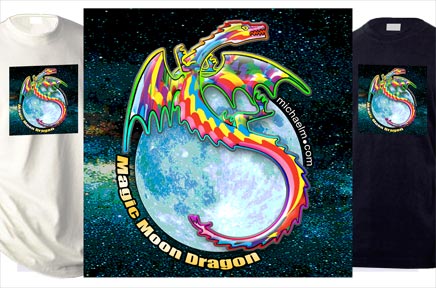 hempStar - Magic Moon Dragon Tee - Free Shipping