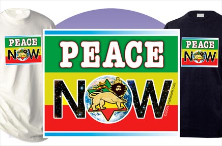 hempStar - Rasta Peace Now Tee - Free Shipping