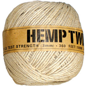 3.0 mm Natural Hemp Twine - FEEE SHIPPING!